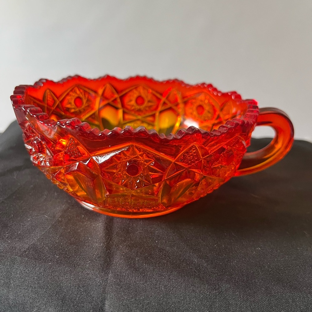 Vintage Amberina bowl